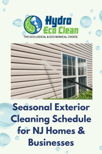 Plan your NJ exterior cleaning by season—house washing, roof, gutters, concrete, and windows. See schedules for homes & businesses and get a free estimate.