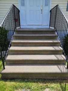 after image of concrete stairs