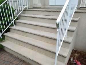 clean concrete stairs thanks to Hydro Eco Clean